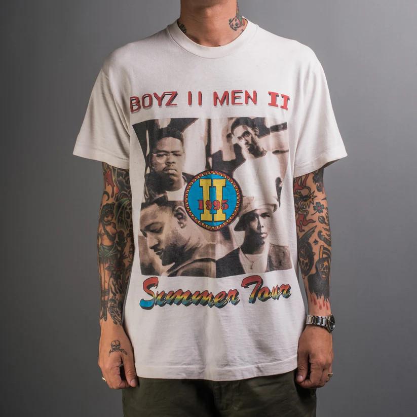 Vintage 1995 Boyz II Men II Summer Tour T-Shirt IL298 Unisex T-Shirt XXXXL