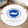 Brighton & Hove Albion Round Area Rug,Carpet Rug for Living Room Bedroom Sofa Playroom Decor,Non-slip Floor Mat