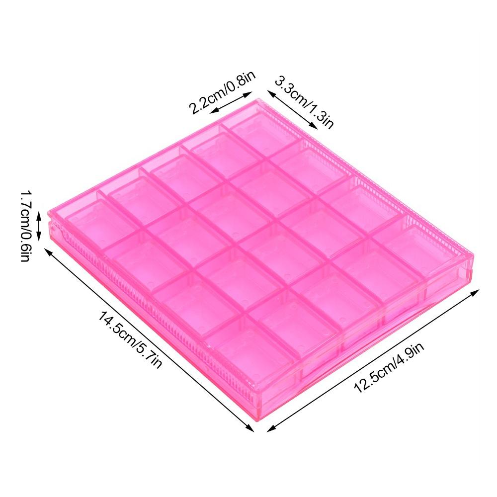Detachable Dividers Nail Decoration Organize Box Desktop Small Parts Organizing