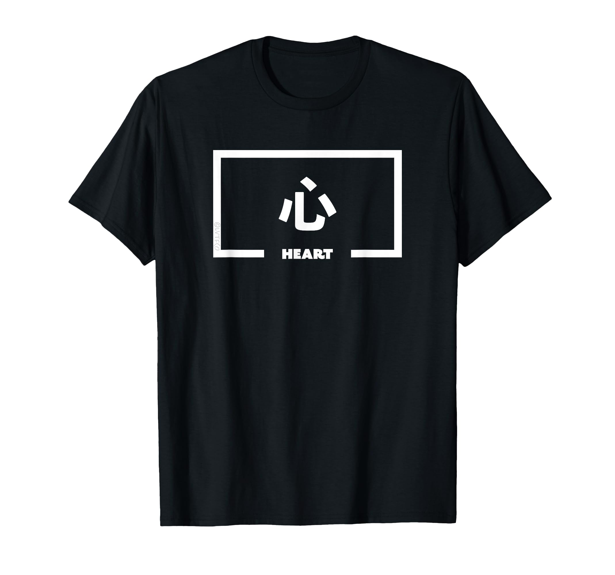 

HEART Japanese words that touch your heart T-shirt чёрный
