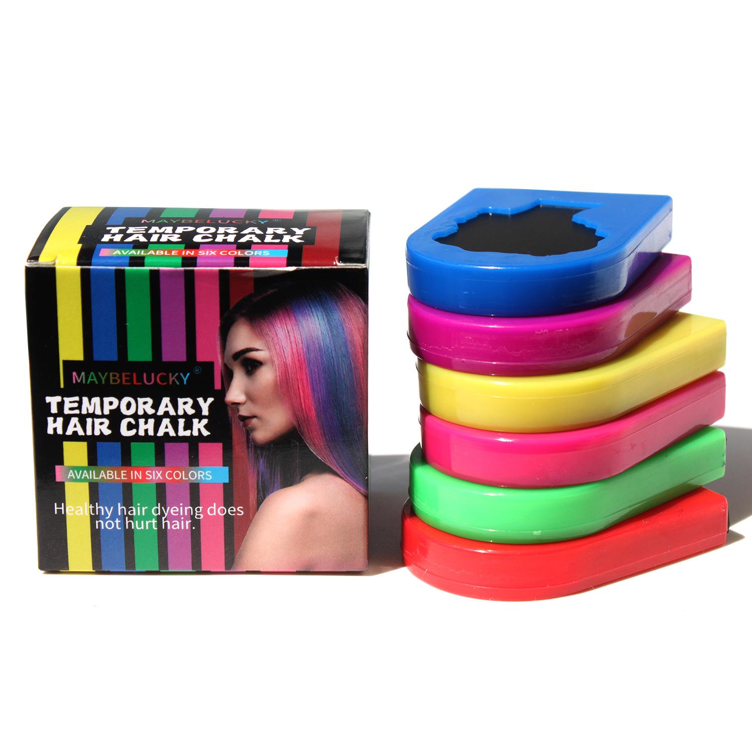 

Одноразовый набор из шести цветов пудры для волос удобен, быстро и легко смывается без повреждения волос. Портативный сценический макияж