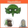 Green Witch Mask For Costume Parties Realistic Halloween Carnival Prop