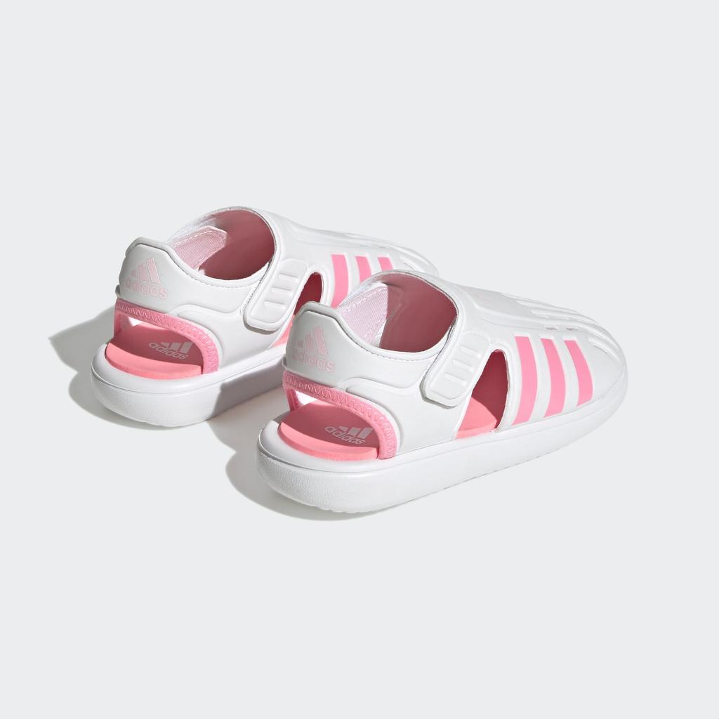 Adidas Junior Summer Water Sandals for Boys and Sizes Footwear Pink Cm Closed-Toe Girls, 17-22cm, LWS08, White/Beam Pink/Clear (H06320), 20.0