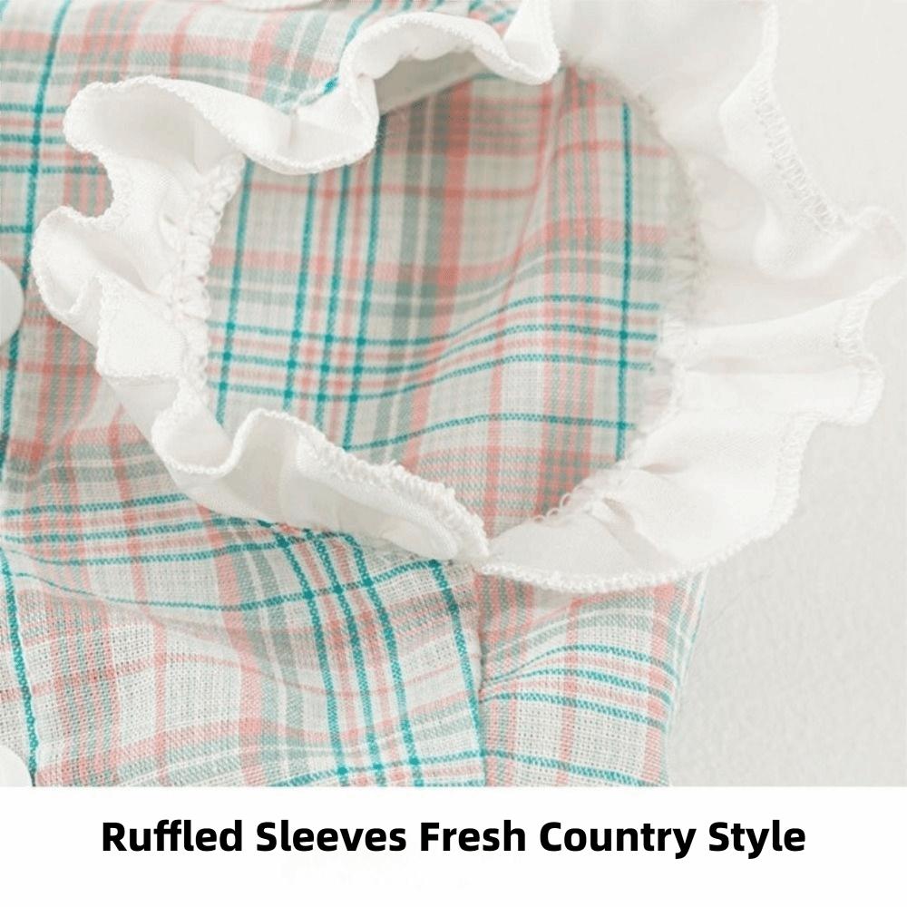 Fashion Ruffled Dog Dress Comfortable Pet Clothes Adorable Dog Vest Dress  Spring