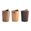 Wood Trash Can with Lid, Wastebasket Garbage Bin Decorative with Swing Lid Garbage Can,