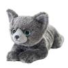 Sun Lemon Russian Blue Lap Cat, Small, 13 x 36 x 15cm, Plush Toy, Cute Animal, Cat, P-7662