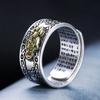 Feng Shui  Mani  for protective Wealth Ring charm Ring Amulet Wealth Lucky Open Adjustable Ring Buddhist Jew