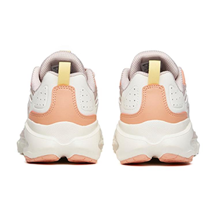 New Anta Running Collection Breathable Lightweight Low-Top Running Shoes Women's Gray White Pink 122115590-2