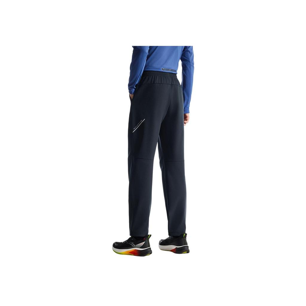Anta Running Series Comfortable Mid-Waist Drawstring Casual Pants Men bottoms Castle-Gray 952445501-1