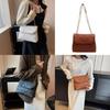 Stylish Korean Design Small Square Bag Pu Leather Casual Shoulder Bag