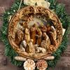 5pcs Rustic Wooden 2D Nativity Scene Wall Hanging, Classic Style Christmas Ornament, Festive Home & Kitchen Decor, UV Printing, High-Quality Material