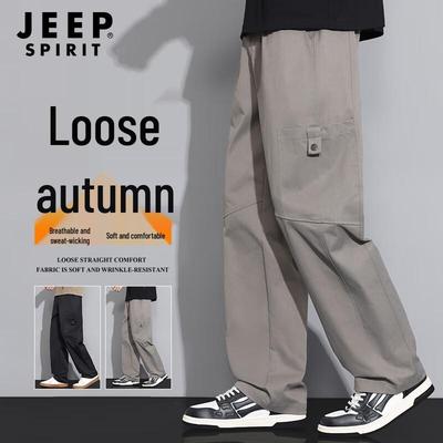 JEEP SPIRIT Men's Multi-Pocket Cargo Pants