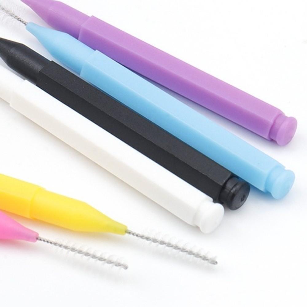 10 pieces/set Disposable Shower Head Cleaning Brush Bendable Portable Gap Brush Soft Bristle Shower Head Cleaner Household