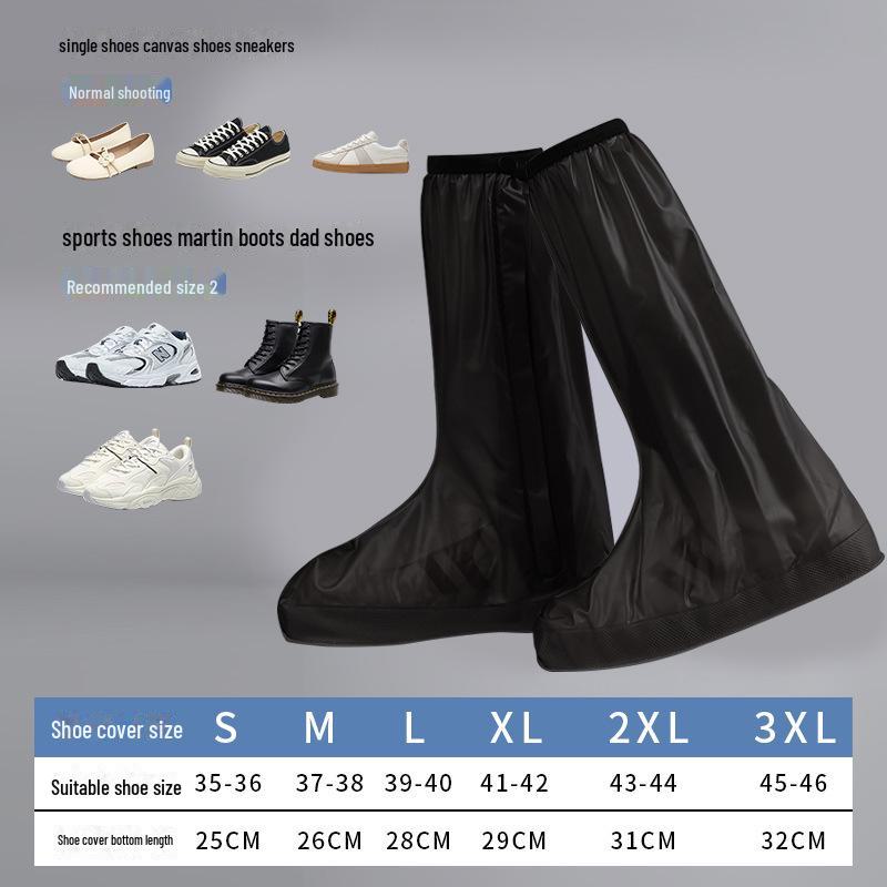 Huse de încălțăminte din PVC, impermeabile și antiderapante, pentru toate anotimpurile, pentru bărbați și femei - îngroșate, durabile și ideale pentru ciclism