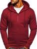 Cross-Border Men's Zipper Hoodie Fleece Pullover Cardigan, Customizable Logo, 2025 Model (W3841)