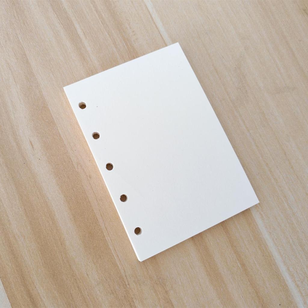 M5 Loose-Leaf Notebook Planner Refill: Blank, Colored, Pre-Punched Vintage Pages