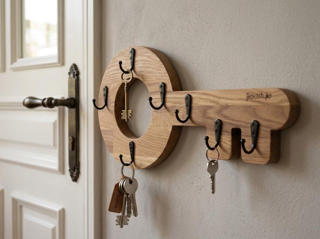 Wooden key hanger Retro Oak Key