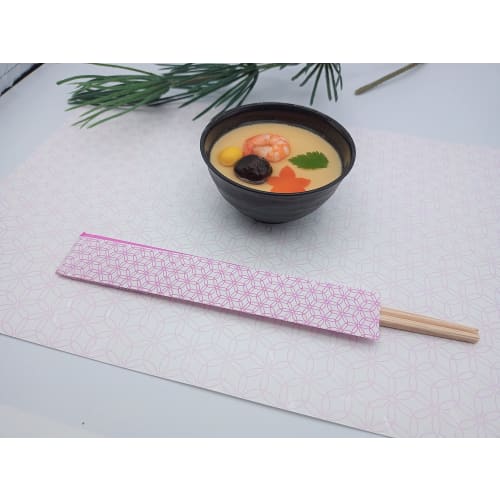 Kyushu Paper Co., Ltd. HANA Series Japanese-Style Placemats, Violet, 100 Sheets, 26 x 38 cm, Disposable Paper, Commercial Use, HANA-5T