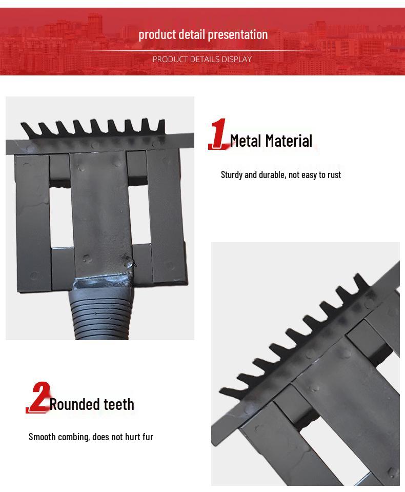 Livestock Grooming Comb: Anti-Itch Rake & Brush for Cattle, Horses, and Sheep