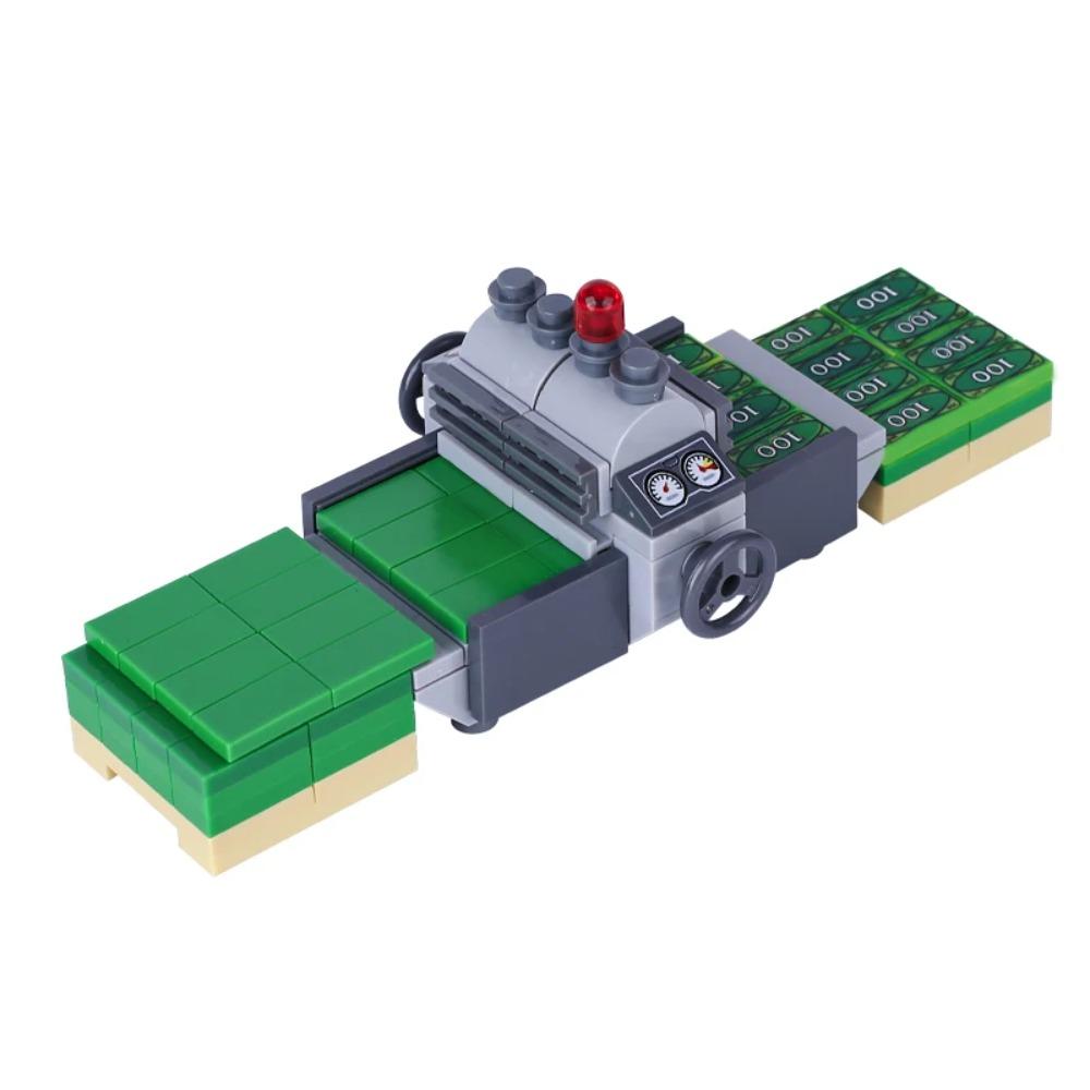 City Food Street View Vendor Hot Dog Roadside Stand Building Blocks Ice Cream Newsstand Flower Shop Trash Can Toilet Bricks Toys