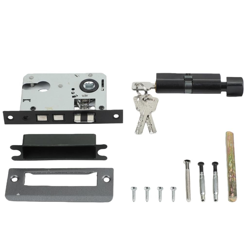 Quiet Door Lock Silent Bearing Lock Set Home Aesthetic Versatile Compatibility Easy Installation Large Knob Design