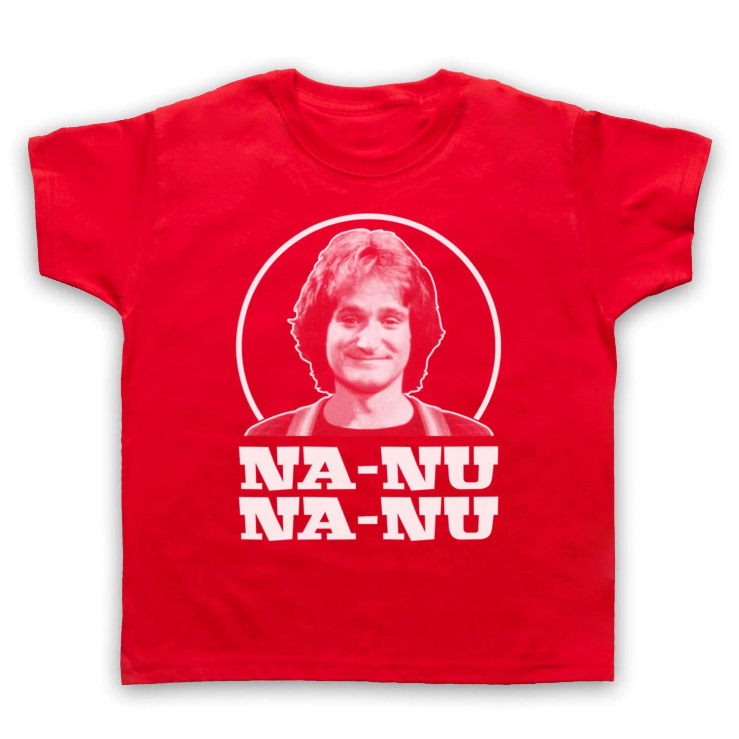 MORK & MINDY NA-NU NA-NU UNOFFICIAL RETRO TV ROBIN KIDS CHILDS T-shirt 130