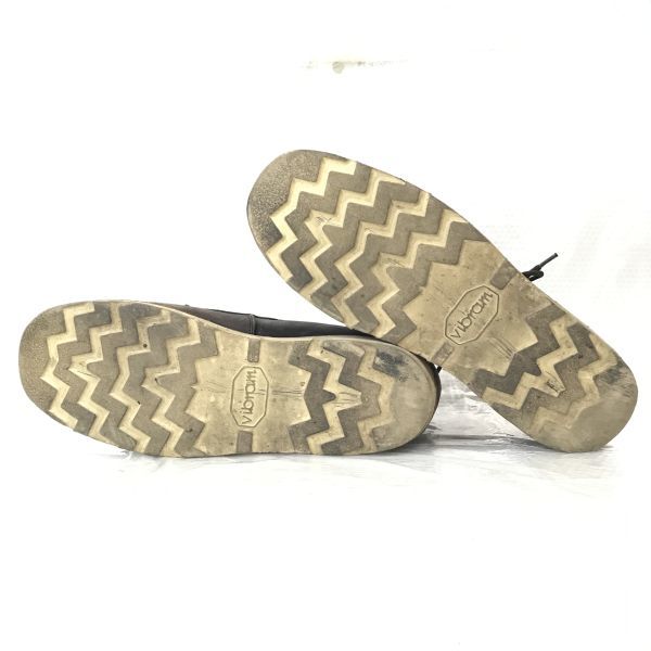 Made in Mexico Goodyear Welted Vibram Sole Leather Lace-up Short Boots US9 27.0 Brown Shoes Vintage(USED)