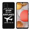 Flugzeug Flugzeug fliegen Fall Für Samsung Galaxy A12 A02S A22 A32 A52 A72 A71 A51 A41 A31 A21 A11 A50 A70 a10S A20S Schwarze Abdeckung