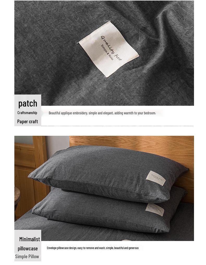 Minimalist Antibacterial Duvet and Sheet Set - Dorm Three-Piece