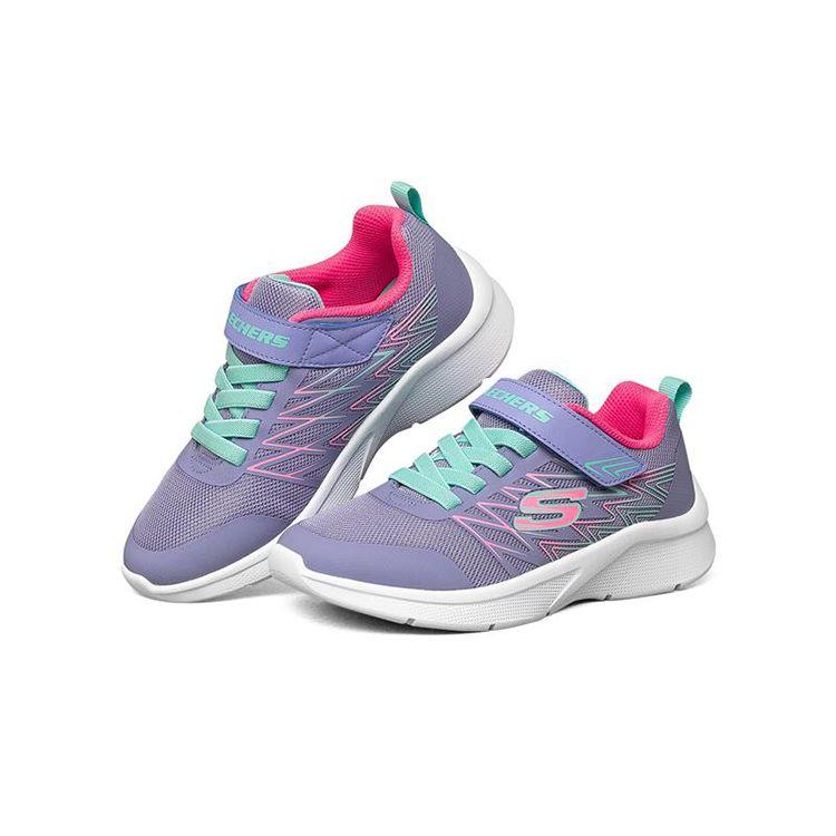 Skechers Microspec Comfortable Durable Breathable Low Top Kids Running Shoes Kids sneaker Lavender 302468L-LAV