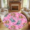 PAW Patrol Print Round Rug, Washable Floor Carpet, For Entryway Dorm Laundry Room Office Study, Home Decor Birthday Christmas Gift