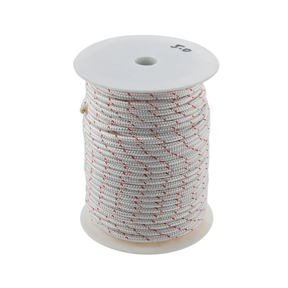 5mm Nylon  Linen Recoil Starter Rope For Chainsaws & Lawn Equipment - 50m Compatible With Trimmers, Chainsaws, And Blowers
