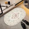 Toilet Door Floor Mat, Bathroom Door Mat, Silicone Non-slip Mat, Bathroom Soft Diatom Absorbent Foot Mat