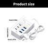35W 6-port Charger USB & Type C Charging Power Board Fast Wall Charging Adapter Plug Optional for Phones Laptops