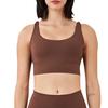 Double-sided Brushed Cross Back Sports Shockproof Gathered Yoga Fitness Vest