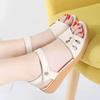 Foreign trade export real soft leather beef tendon soft sole 2025 new summer beef tendon sole casual low heel non-slip mother sandals