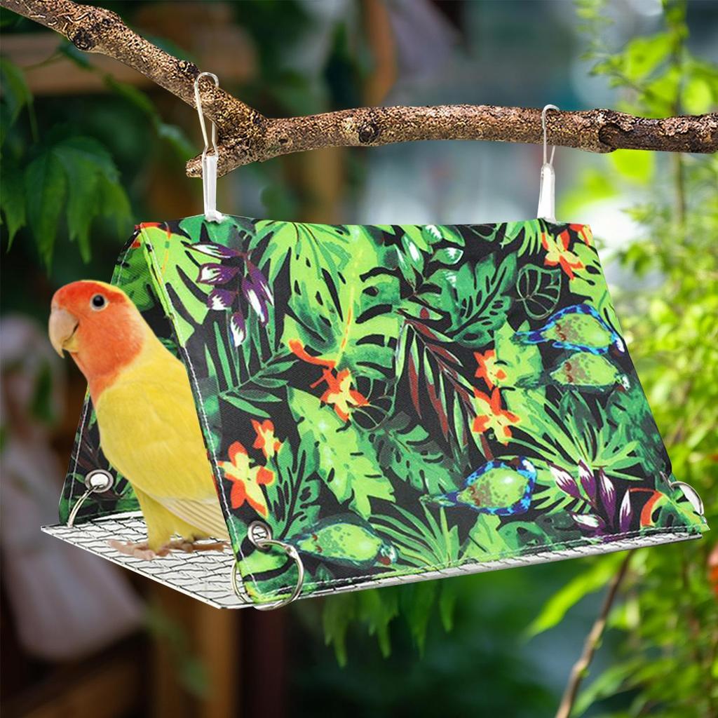 Parrot Bed Bird Hut Hammock Cockatiel Nest Summer House Perch Pet Supplies Parakeet Cage Accessories For Lovebird Finch Macaw