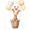 Happy Giraffe's Journey Happy Giraffe's Journey, 70X100 Cm, Frameless, Matte Paper 230 Gsm