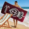 King or Queen Print Beach Towel, Large Soft Quick Dry Towel for Beach Camping Swimming