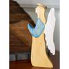 Handcrafts Wooden Easters Nativity Scene Figurines Set Decors for Home Tabletop Christian Celebration Display Ornaments