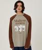 WAIKEI Maltese Archive Raglan Long Sleeve T-Shirt Ivory