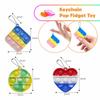 24/36/48 Pop Fidget Toys Bulk Its Party Favors For Kids Mini Pop Keychain It Fidget Toy Small Fidgets For Classroom Prizes