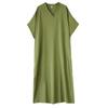 Short Sleeve Plus Size Cotton Vintage New In Dresses for Women Casual Loose Maxi Long Summer Dress