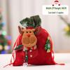 Christmas Eve Gift Tote with Santa, Snowman & Reindeer Design