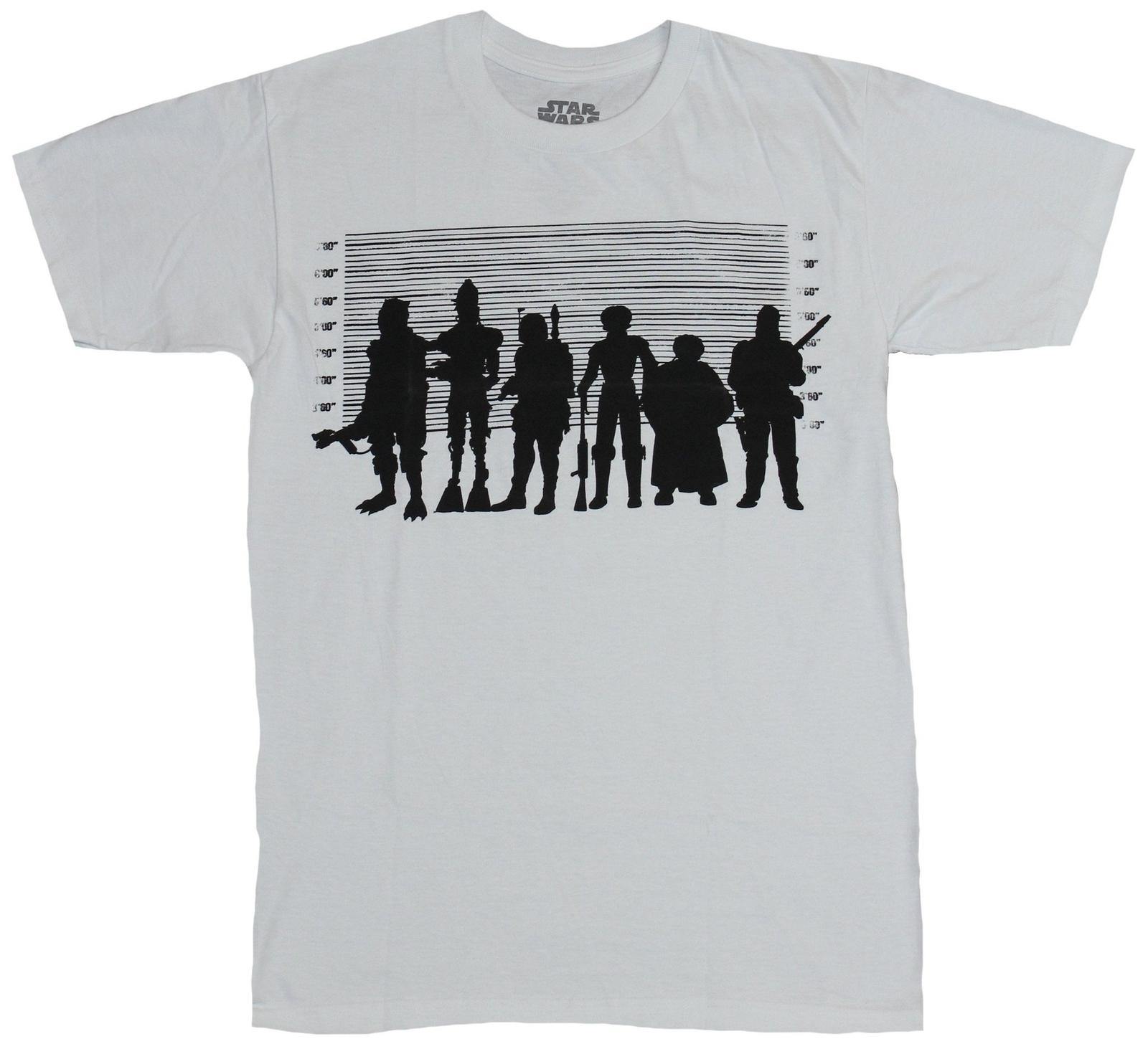Star Wars Mens T-Shirt - Boba Fett IG-88 and More in A Bounty Hunter Line Up XXXXL