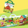 Portable Jelly Sticker Books Cognitive Game Toys Animal DIY Puzzle for Children Kids Quiet Book Montessori Early Education Gifts
