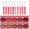 LAMUSELAND Lips Set Keep Smile Waterproof Matte Liquid Lipstick Long-Lasting Non-stick Cup Lip Gloss Lip Plump Oil Lip Makeup 1.5g