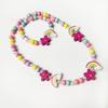 2pcs/Set Fashion Natural Wood Beads Jewelry Cute Animal Pattern Necklace Bracelet For Children Party Jewelry Girl Birthday Gift