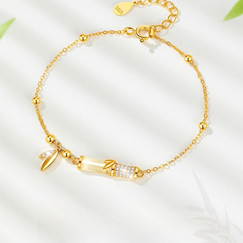 Spring New New Chinese Style with You Bamboo Enough Bracelet Women's National Style Personality Advanced Sense Women's Bracelet