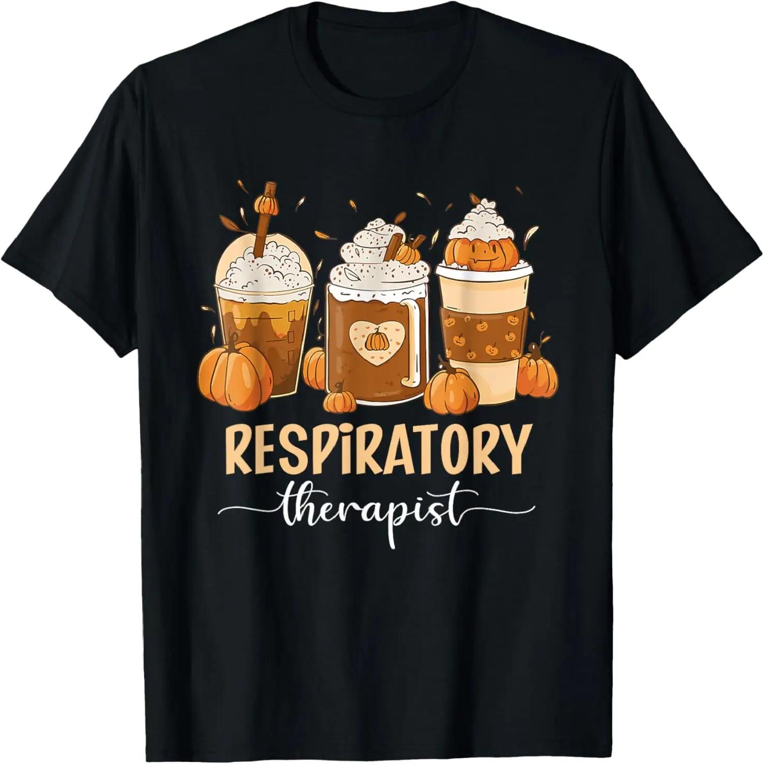 Respiratory Therapy Thanksgiving Pumpkin Spice Fall Autumn T-Shirt XXXXL